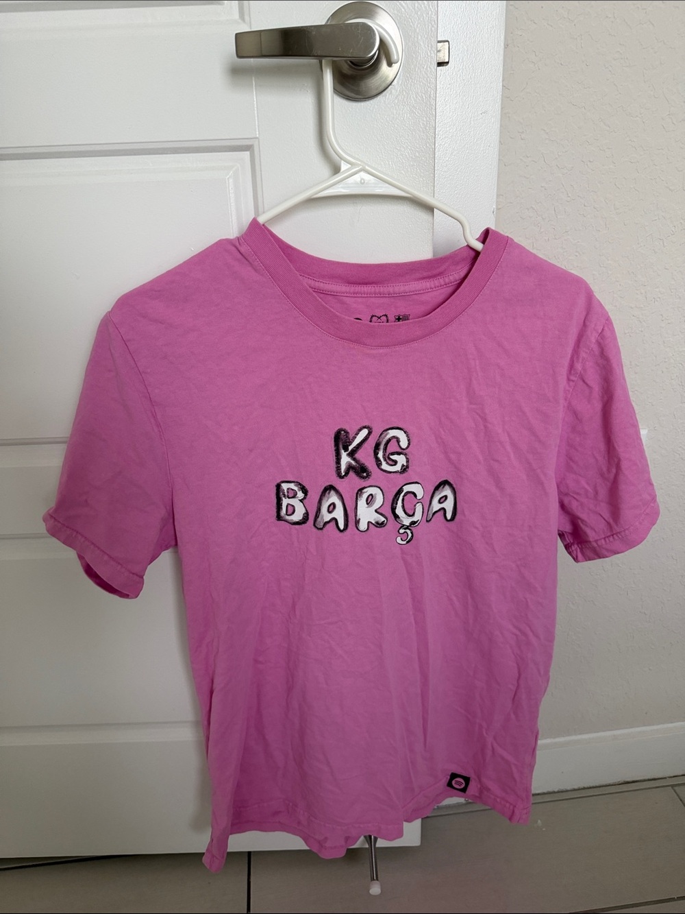 Karl Kani Kids' Pink KG Barça Graphic Tee